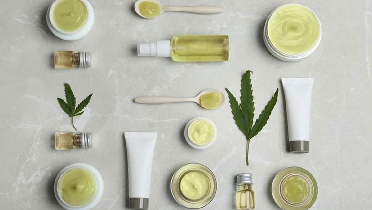 Different cannabis hemp new skin care wonder products